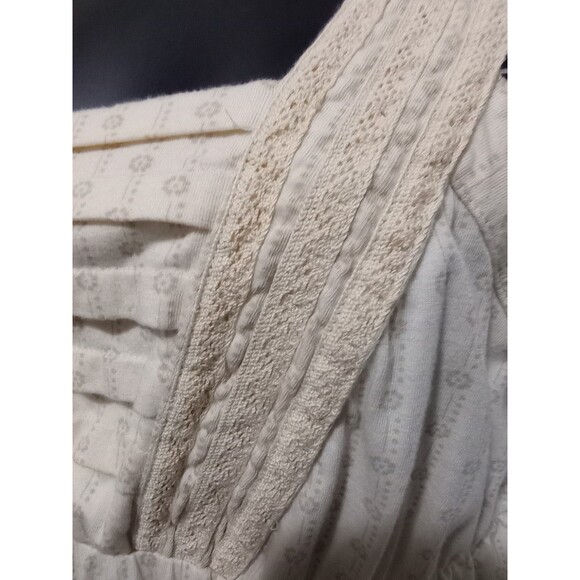 Vtg Billabong Beach Vibes Mini Dress Women's L Cream Swim Cover Up Jersey Knit - Picture 6 of 13